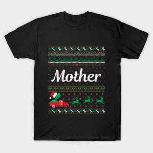 Ugly Christmas Gifts For Mother That Love Dinosaur T-Shirt